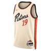 Dres Detroit Pistons Simone Fontecchio Nike 2024-25 City Edition Bijela Swingman